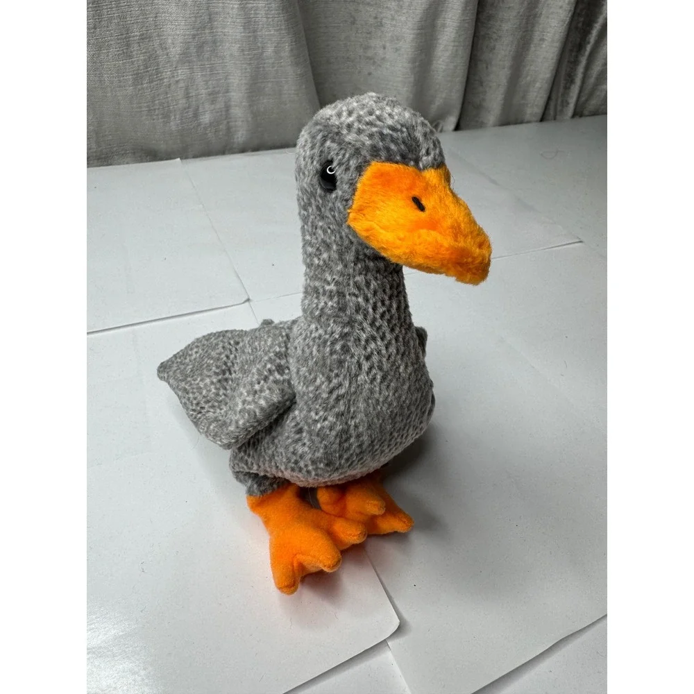 Ty Beanie Baby Honks the Goose Grey Orange Bird Plush 1999‎ Vintage Collectible